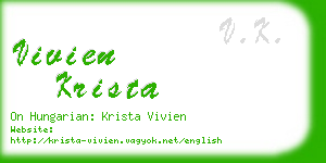 vivien krista business card